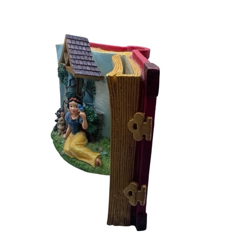 Disney Snow White Storybook 3D Resin Picture Frame Wishing Well Scene Multicolor